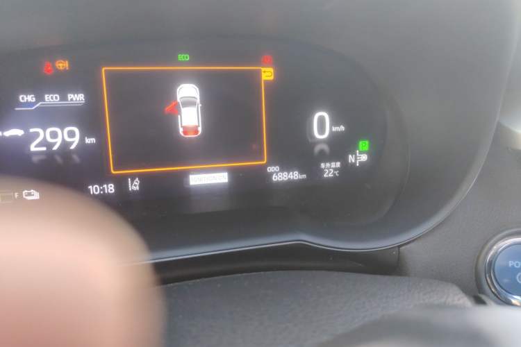 Used Toyota C-HR EV 2020 Deluxe Sunroof Edition Odometer Close Up
