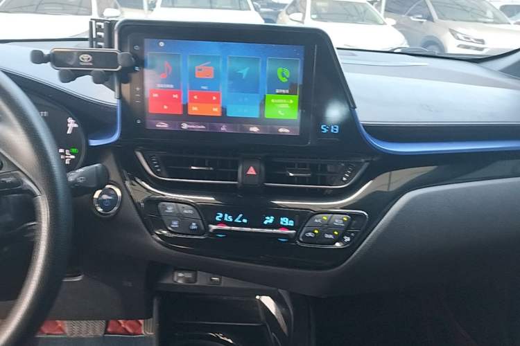 Used Toyota C-HR EV 2020 Luxury Sunroof Edition Audio And AC Panel