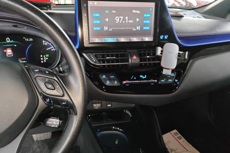 Used Toyota C-HR EV 2020 Luxury Sunroof Edition Audio And AC Panel