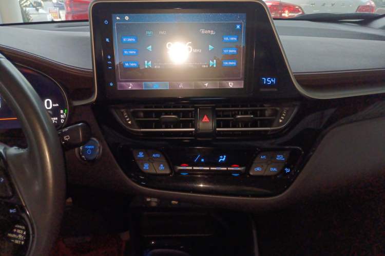 Used Toyota C-HR EV 2020 Deluxe Sunroof Edition Audio And AC Panel