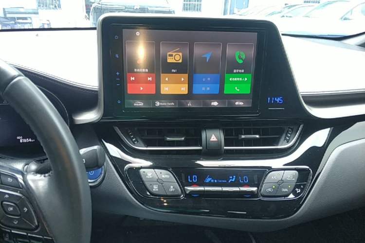Used Toyota C-HR EV 2020 Deluxe Sunroof Edition Audio And AC Panel