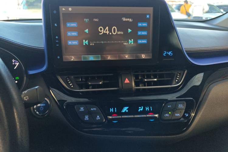 Used Toyota C-HR EV 2020 Luxury Sunroof Edition Audio And AC Panel
