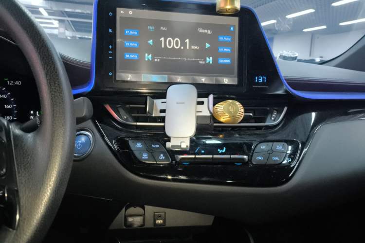 Used Toyota C-HR EV 2020 Luxury Sunroof Edition Audio And AC Panel