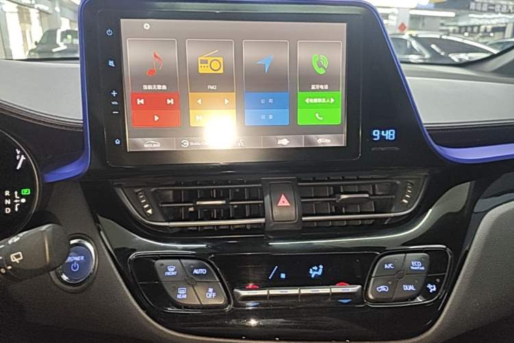 Used Toyota C-HR EV 2020 Luxury Sunroof Edition Audio And AC Panel