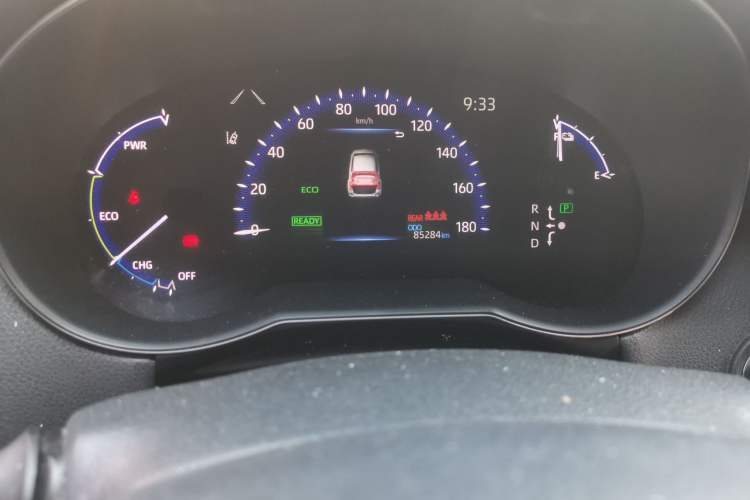 Used Toyota C-HR EV 2020 Luxury Sunroof Edition Odometer Close Up