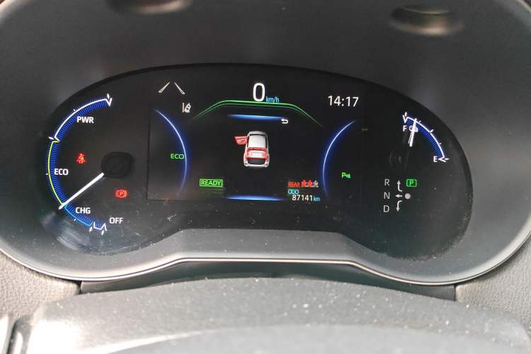Used Toyota C-HR EV 2020 Luxury Sunroof Edition Odometer Close Up