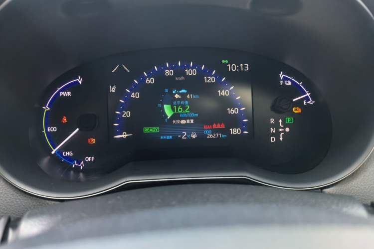 Used Toyota C-HR EV 2020 Luxury Sunroof Edition Odometer Close Up