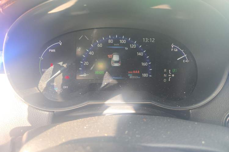 Used Toyota C-HR EV 2020 Luxury Sunroof Edition Odometer Close Up