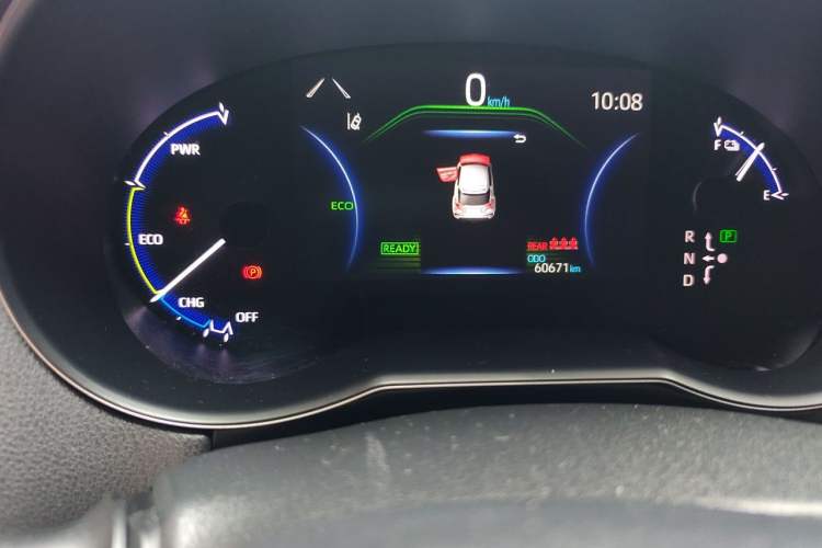 Used Toyota C-HR EV 2020 Luxury Sunroof Edition Odometer Close Up