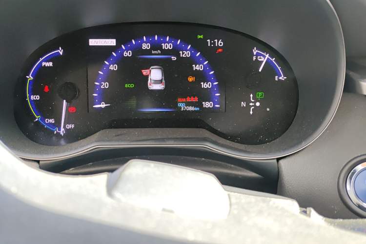 Used Toyota C-HR EV 2020 Leading Edition Odometer Close Up