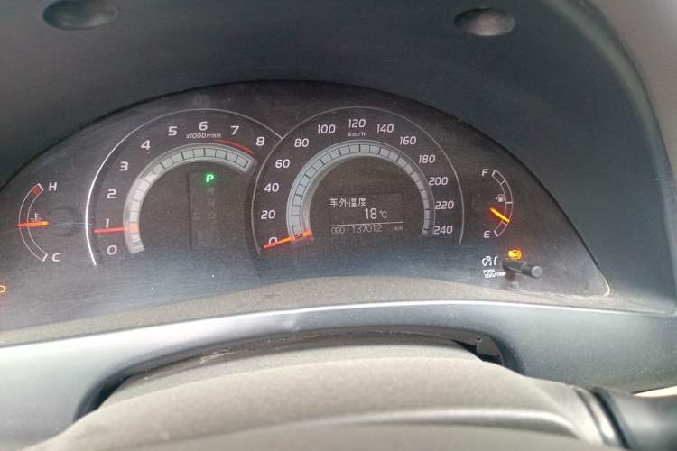 Used Toyota Camry 2007 240G Luxury Edition Odometer Close Up