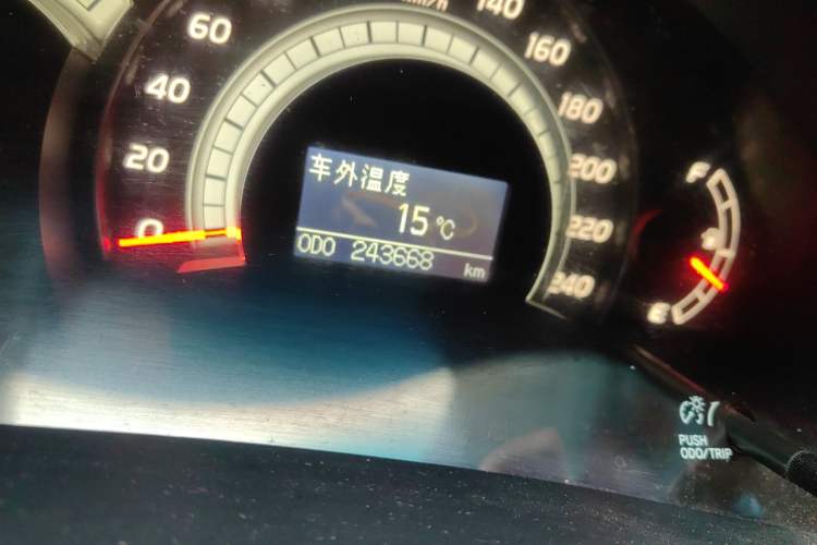 Used Toyota Camry 2007 240V Supreme Edition Odometer Close Up