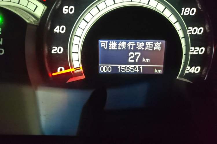 Used Toyota Camry 2008 240G Luxury Edition Odometer Close Up