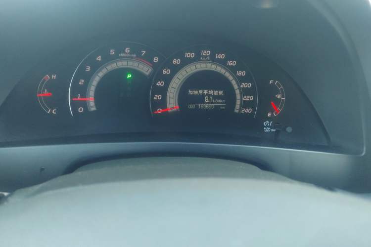 Used Toyota Camry 2008 240G Luxury Edition Odometer Close Up