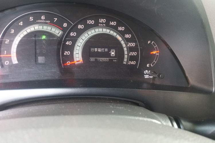 Used Toyota Camry 2008 240G Luxury Edition Odometer Close Up