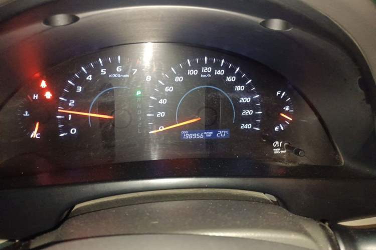 Used Toyota Camry 2009 200E Elite Leather Edition Odometer Close Up
