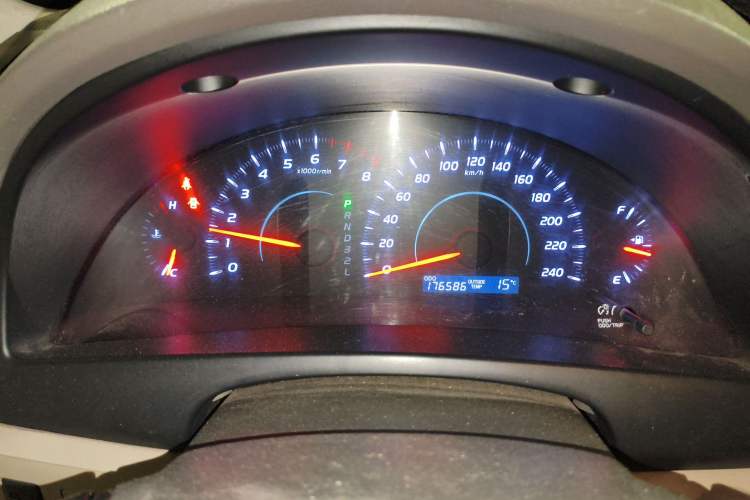Used Toyota Camry 2009 200E Elite Edition Odometer Close Up