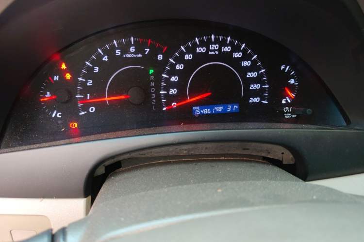 Used Toyota Camry 2010 200E Elite Edition Odometer Close Up