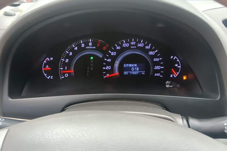 Used Toyota Camry 2010 200G Classic Edition Odometer Close Up