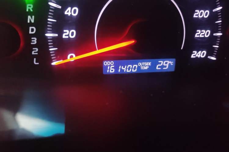 Used Toyota Camry 2010 200E Elite Edition Odometer Close Up