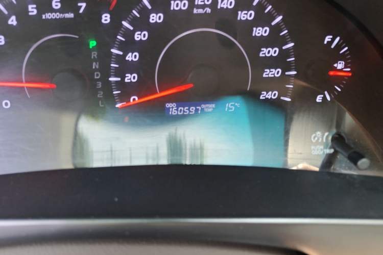 Used Toyota Camry 2012 200E Classic Elite Edition Odometer Close Up