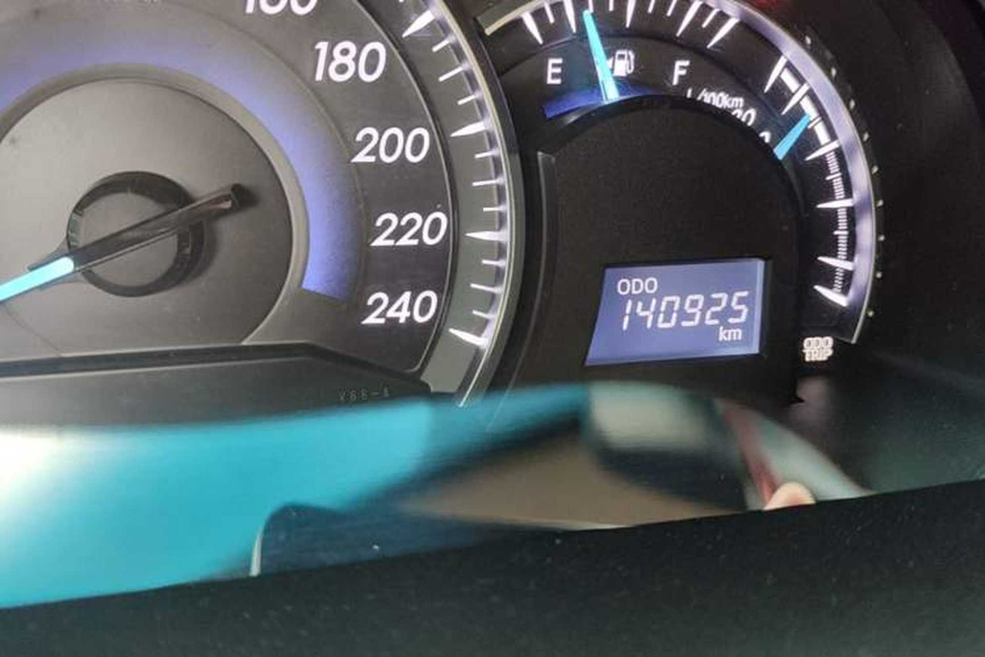 Used Toyota Camry 2015 2.0G Premier Edition Odometer Close Up