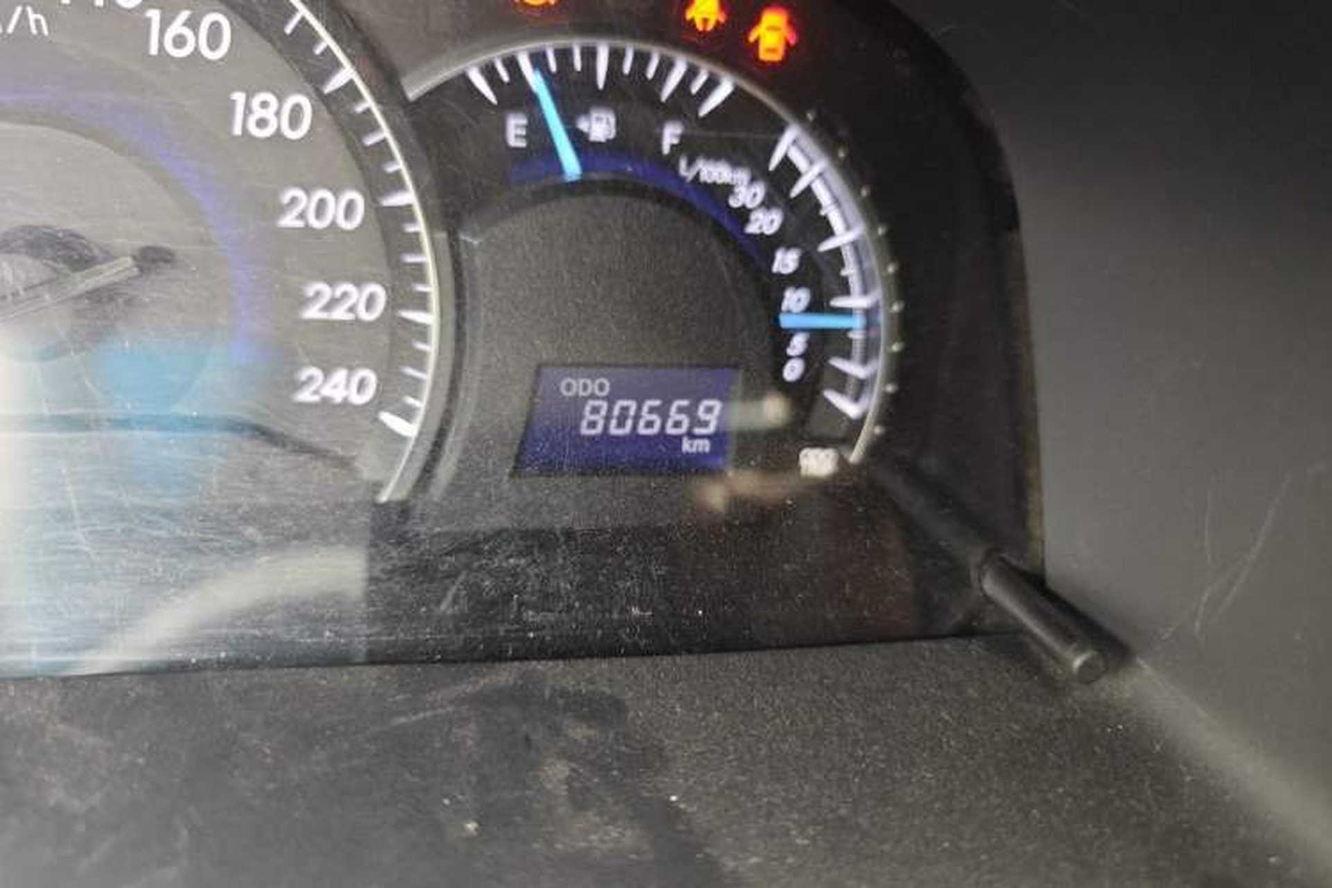 Used Toyota Camry 2015 2.0G Premier Edition Odometer Close Up