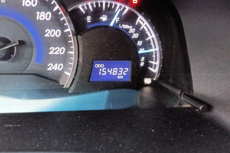 Used Toyota Camry 2016 2.5G 10th Anniversary Deluxe Navigation Edition Odometer Close Up