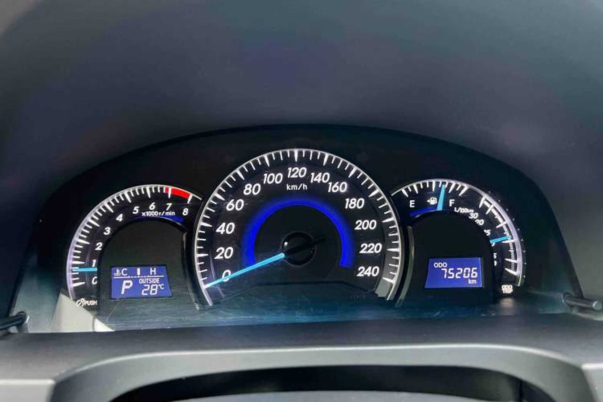 Used Toyota Camry 2016 2.0G 10th Anniversary Luxury Edition Odometer Close Up