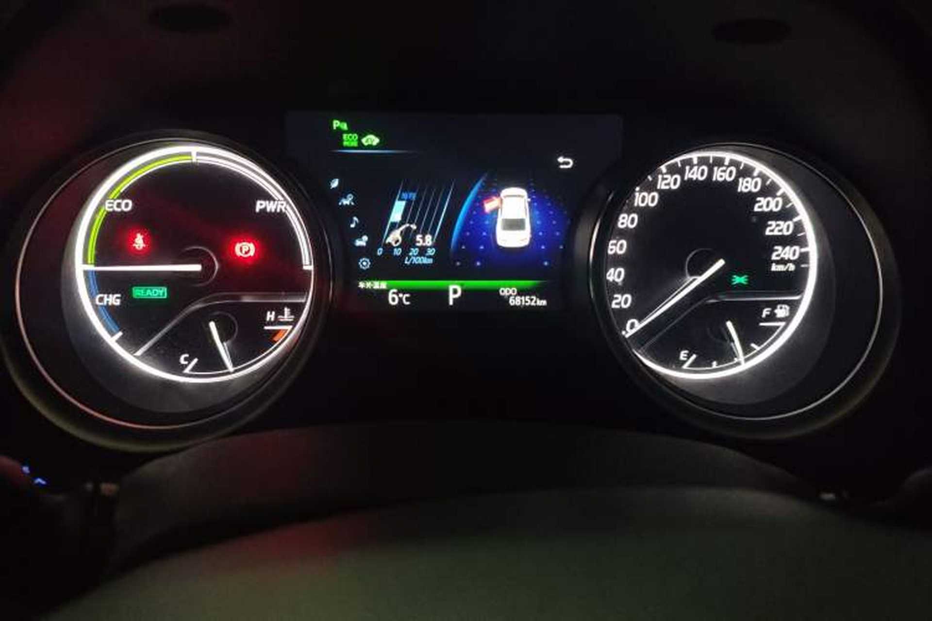 Used Toyota Camry 2018 Dual-Engine 2.5 HG Luxury Edition Odometer Close Up