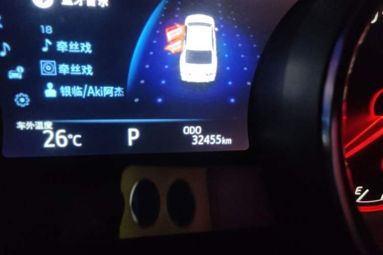 Used Toyota Camry 2019 2.0S FENGSHANG Version China VI Standard Odometer Close Up