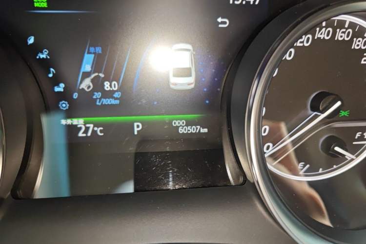 Used Toyota Camry 2019 Revised Version 2.5G Luxury Edition Odometer Close Up