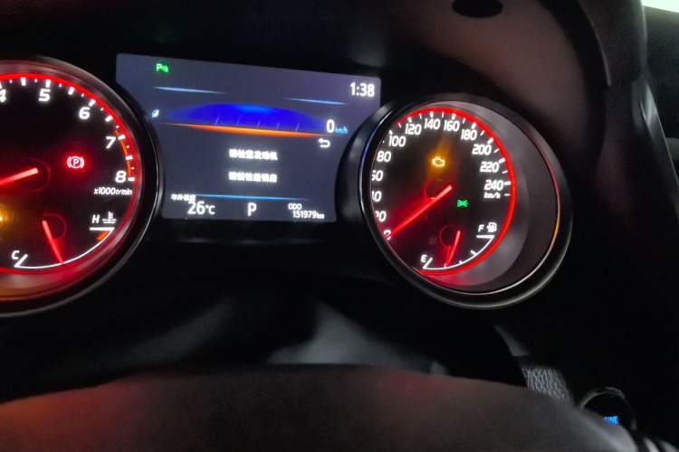 Used Toyota Camry 2019 2.5S FENGSHANG Version China VI Standard Odometer Close Up