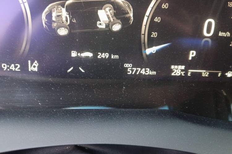 Used Toyota Camry 2021 Dual-Motor 2.5HG Luxury Edition Odometer Close Up