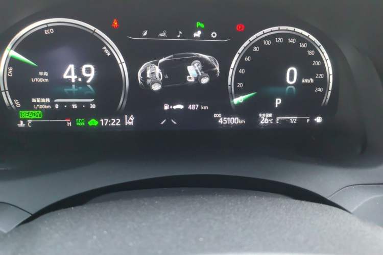 Used Toyota Camry 2021 Dual-Motor 2.5HG Luxury Edition Odometer Close Up