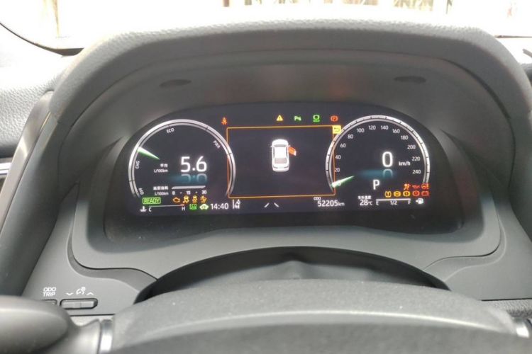 Used Toyota Camry 2021 Dual-Motor 2.5HS Fēngshàng Edition Odometer Close Up