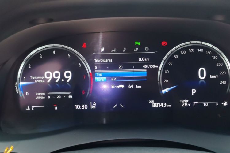 Used Toyota Camry 2021 2.5Q Flagship Edition Odometer Close Up