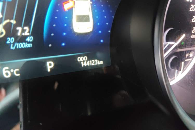 Used Toyota Camry 2022 2.0GVP Premier Edition Odometer Close Up