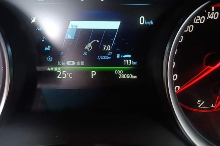Used Toyota Camry 2022 2.0S Knight Edition Odometer Close Up
