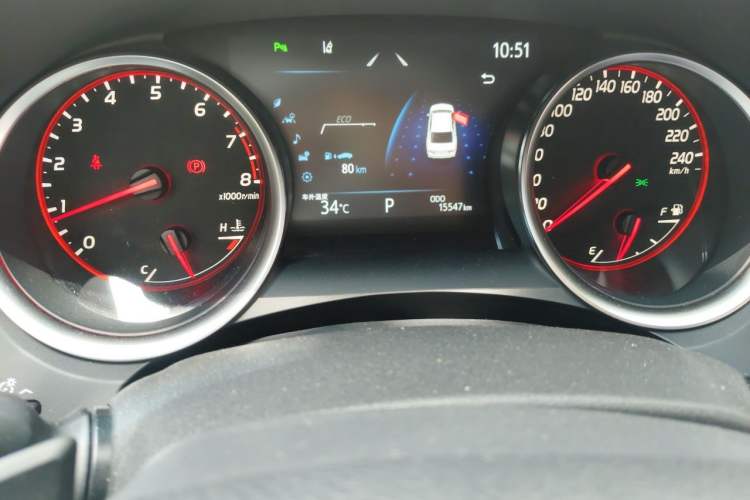 Used Toyota Camry 2022 2.0S Knight Edition Odometer Close Up