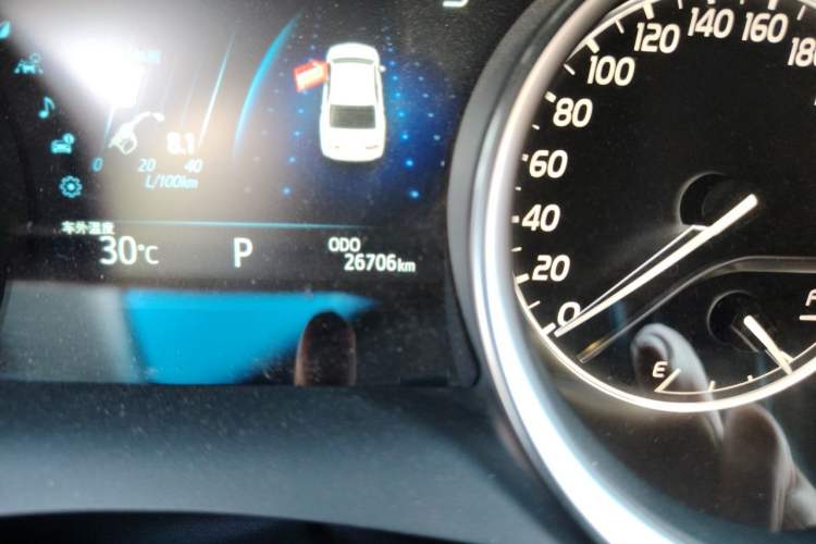 Used Toyota Camry 2022 2.0GVP Premier Edition Odometer Close Up