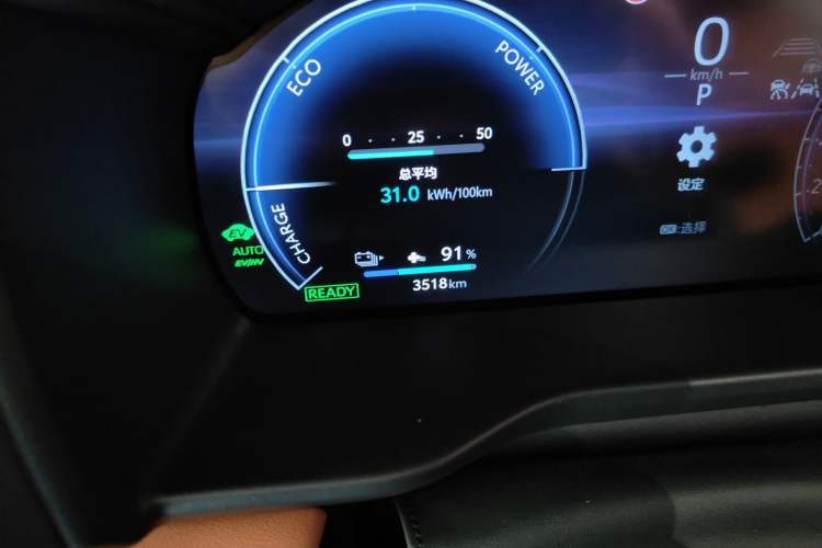 Used Toyota Century 2024 3.5L PHEV Base Version Odometer Close Up