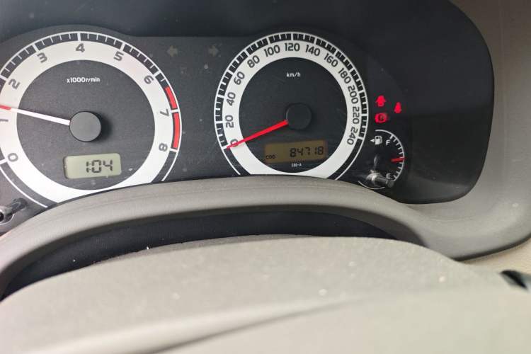 Used Toyota Corolla 2007 1.6L Manual GL Odometer Close Up