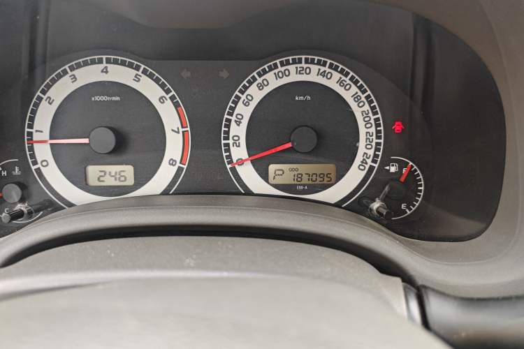 Used Toyota Corolla 2007 1.6L Automatic GL Odometer Close Up