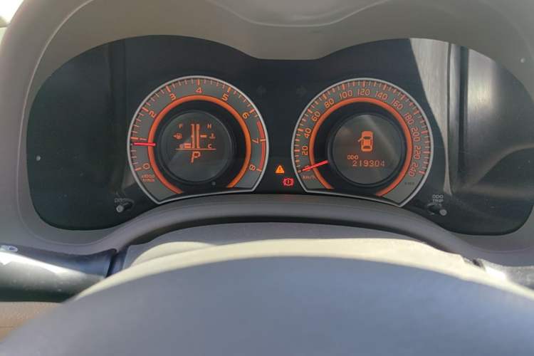 Used Toyota Corolla 2007 1.8L Automatic GLX-i Odometer Close Up