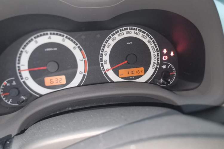 Used Toyota Corolla 2007 1.8L Manual GL-i Odometer Close Up