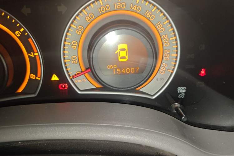 Used Toyota Corolla 2007 1.8L Automatic GLX-i Odometer Close Up