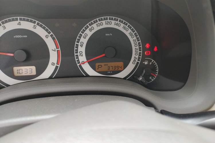 Used Toyota Corolla 2007 1.6L Automatic GL Odometer Close Up