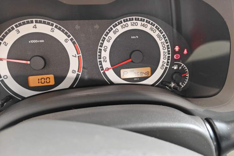 Used Toyota Corolla 2007 1.6L Automatic GL Odometer Close Up