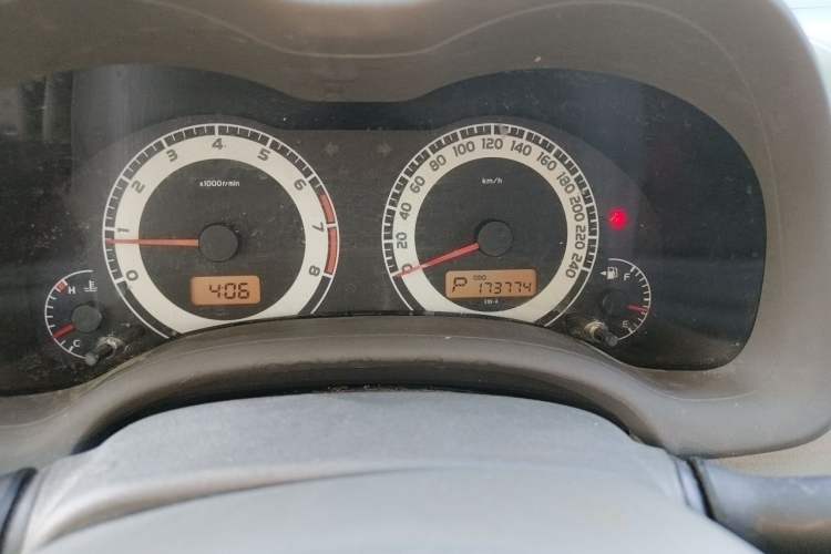 Used Toyota Corolla 2007 1.6L Automatic GL Odometer Close Up